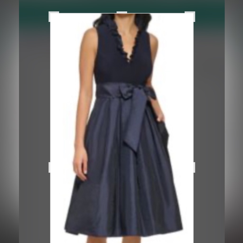 Jessica Howard Midnight Blue Party Dress For The Holidays! Look Your Best!